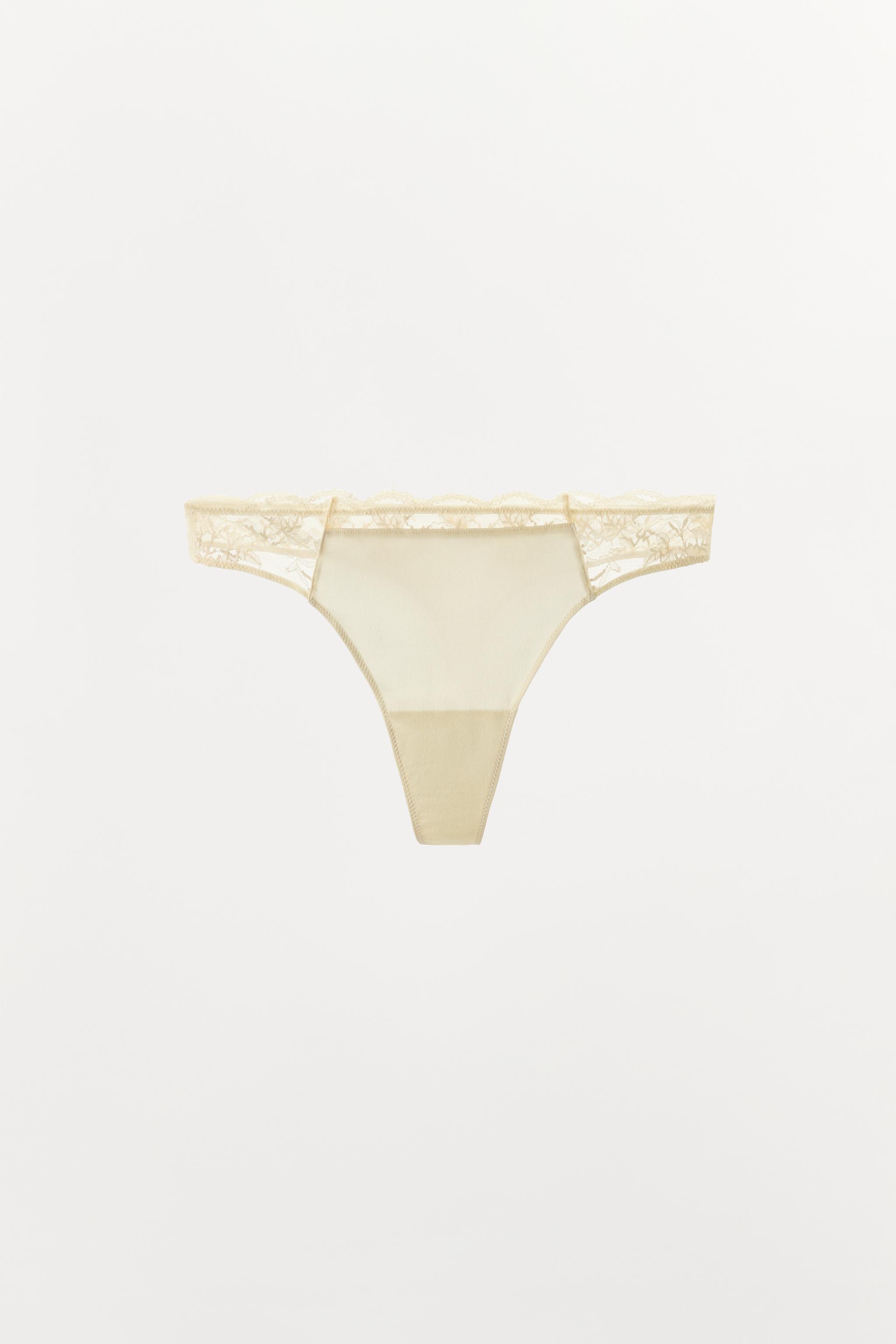 COMBINATION LACE THONG